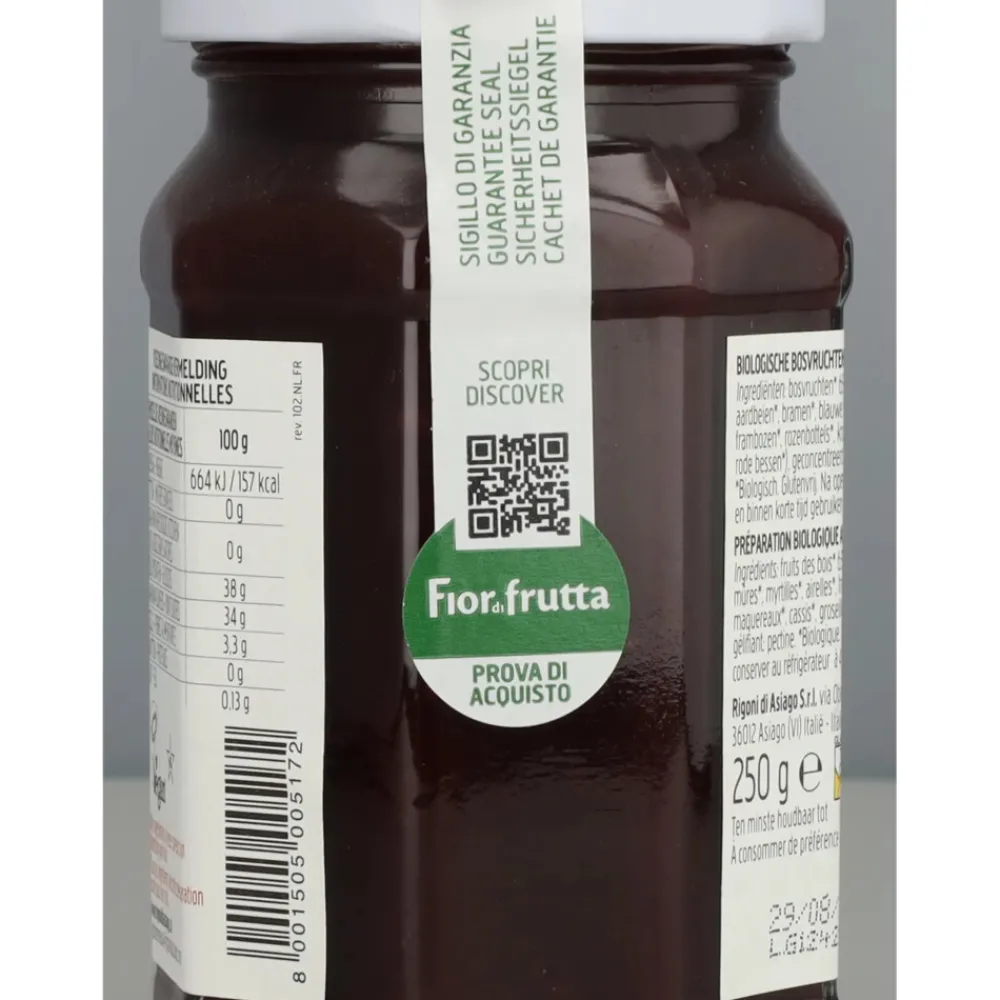 6x Biologische Jam Bosvruchten 250 gr^Fiordifrutta Online