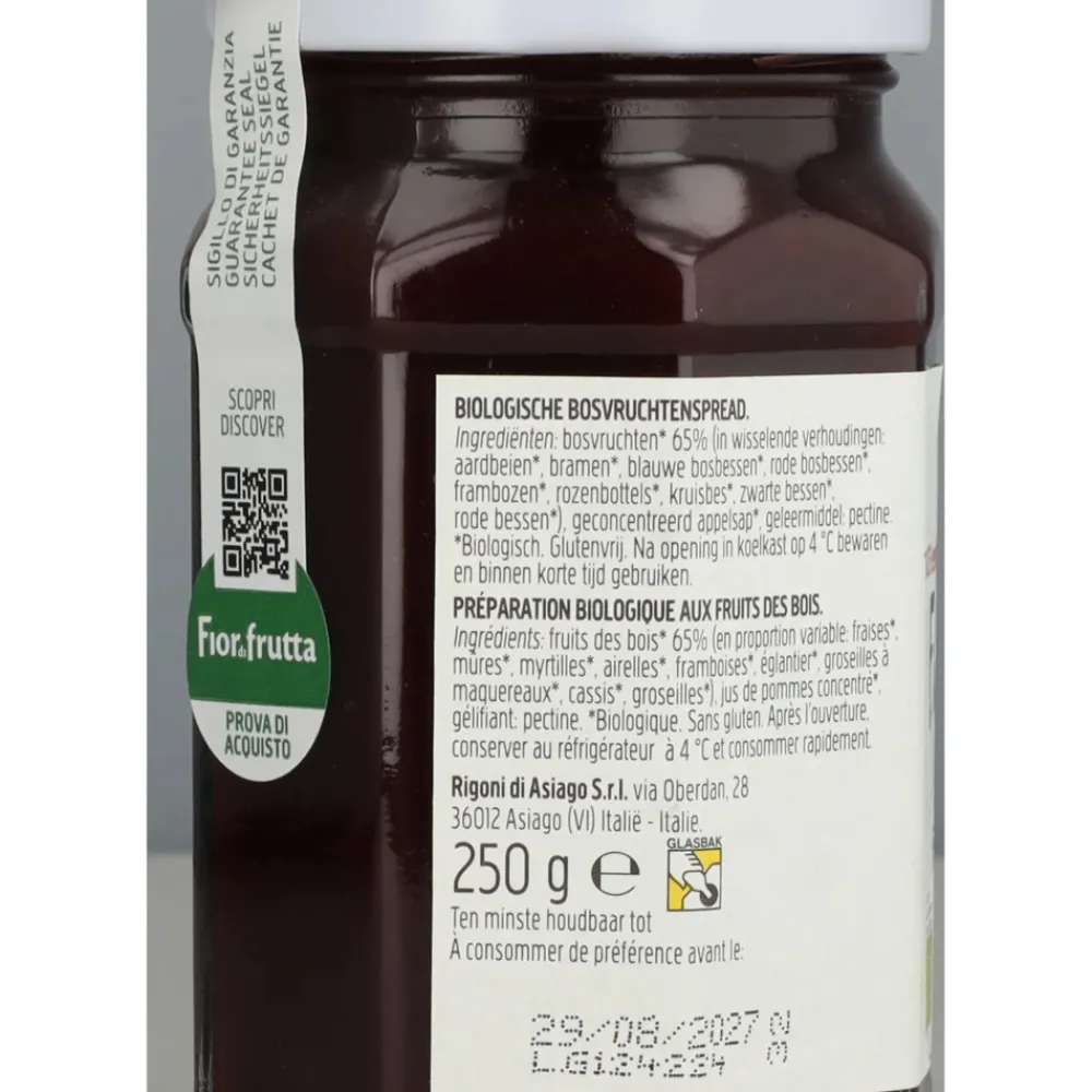 6x Biologische Jam Bosvruchten 250 gr^Fiordifrutta Online