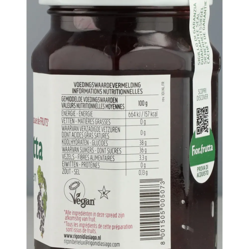 New 6x Biologische Jam Zwarte Bessen 250 gr Beleg