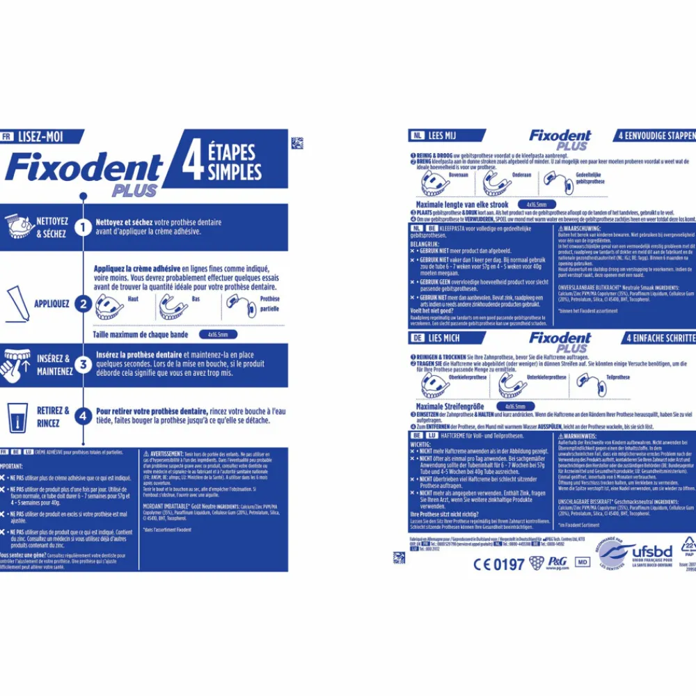 Best 6x Kleefpasta Plus Dual Power 40 gr Specialistische Mondverzorging