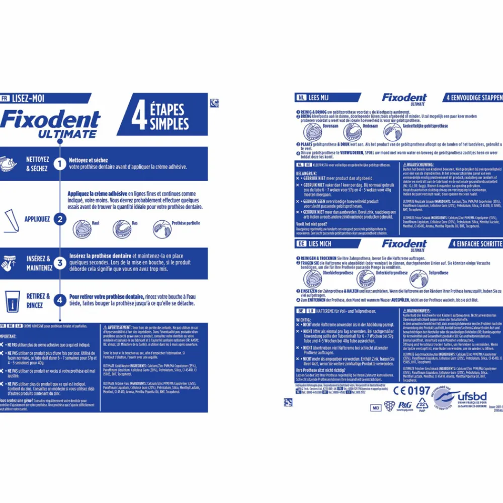 Online 6x Kleefpasta Ultimate Fresh 40 gr Specialistische Mondverzorging