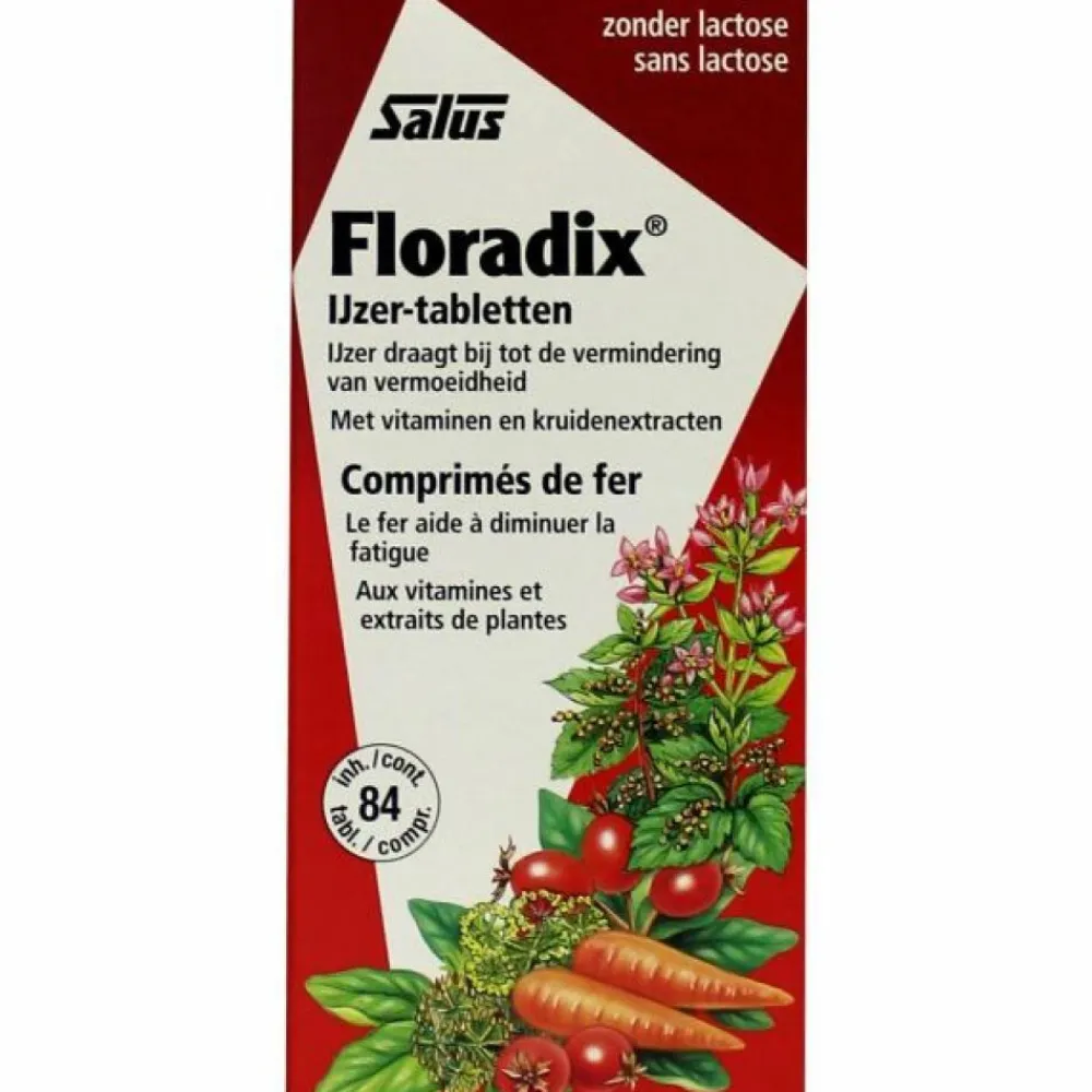 Mineralen<Floradix 2x IJzer 84 tabletten