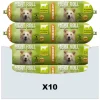 10x Meat Roll Hondenvoer Nat Rund - Zalm 800 gr^Fokker New