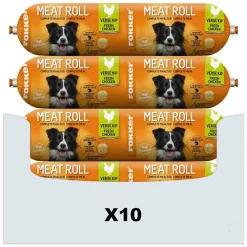 Hondenvoer<Fokker 10x Meat Roll Hondenvoer Nat Kip - Zalm 800 gr