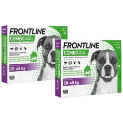 Vlo, Teek & Worm<Frontline 2x Combo Spot On Anti Vlooien en Teken Druppels Hond L 3 pipetten
