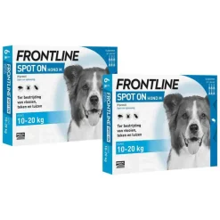 2x Spot On Anti Vlooien en Teken Druppels Hond M 10 - 20 kg 3 pipetten^Frontline Discount