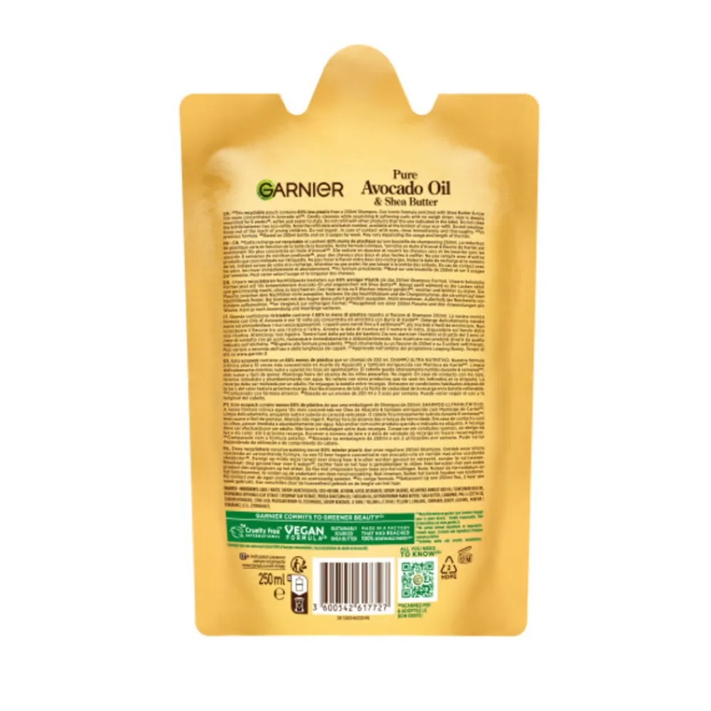 Shampoo<Garnier 6x Loving Blends Avocado Olie en Shea Boter Shampoo Refill 250 ml
