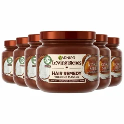 Clearance 6x Loving Blends Kokosmelk en Macadamia Haarmasker 340 ml Haarmasker