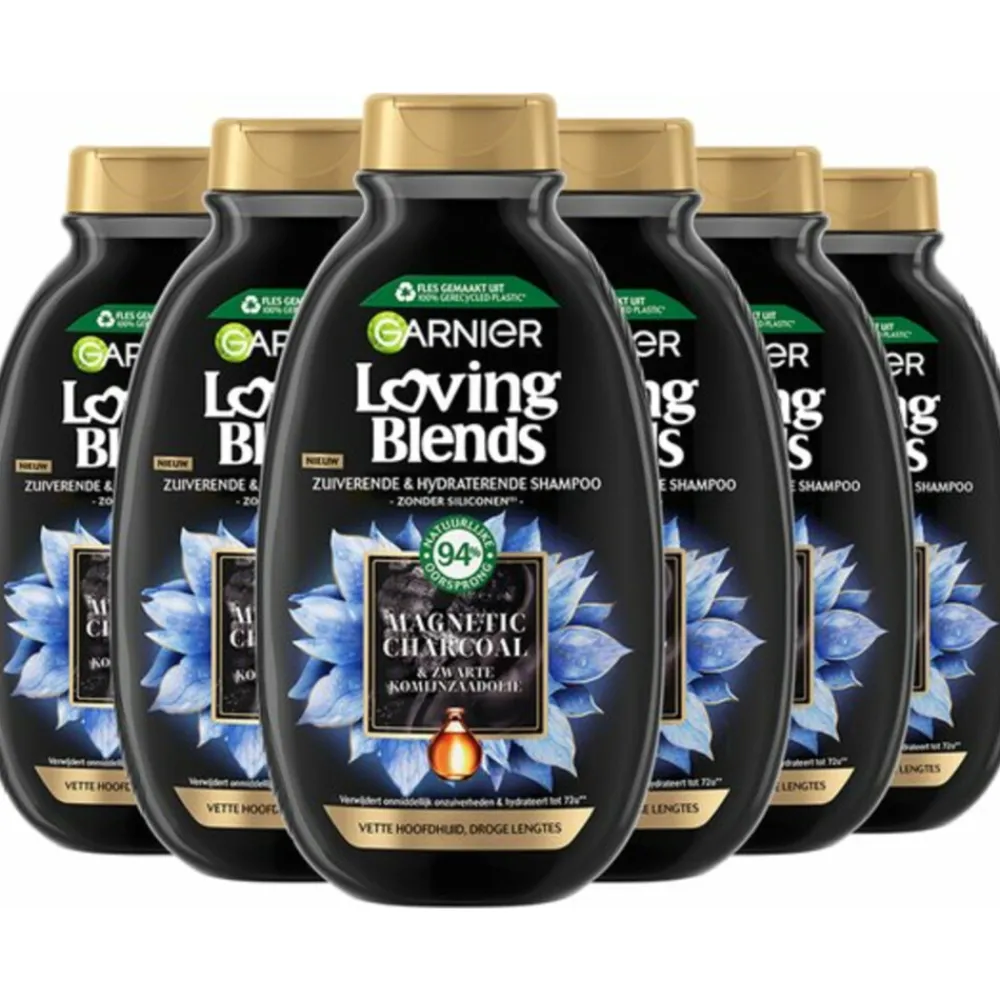 Outlet 6x Loving Blends Magnetic Charcoal Shampoo 300 ml Shampoo
