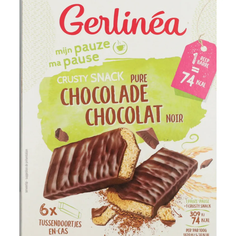 8x Crusty Snack Pure Chocolade 6 x 102 gr^Gerlinea Sale