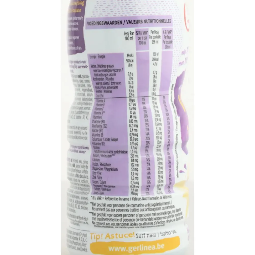 8x Drinkmaaltijd Vanille 236 ml^Gerlinea Online