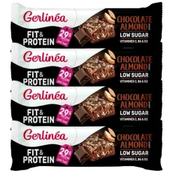 Maaltijdvervangers|Snacks & Tussendoortjes<Gerlinea 4x Fit & Protein Reep Chocolate Almond 45 gr