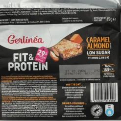 16x Fit & Protein Reep Caramel Almond 45 gr^Gerlinea Sale