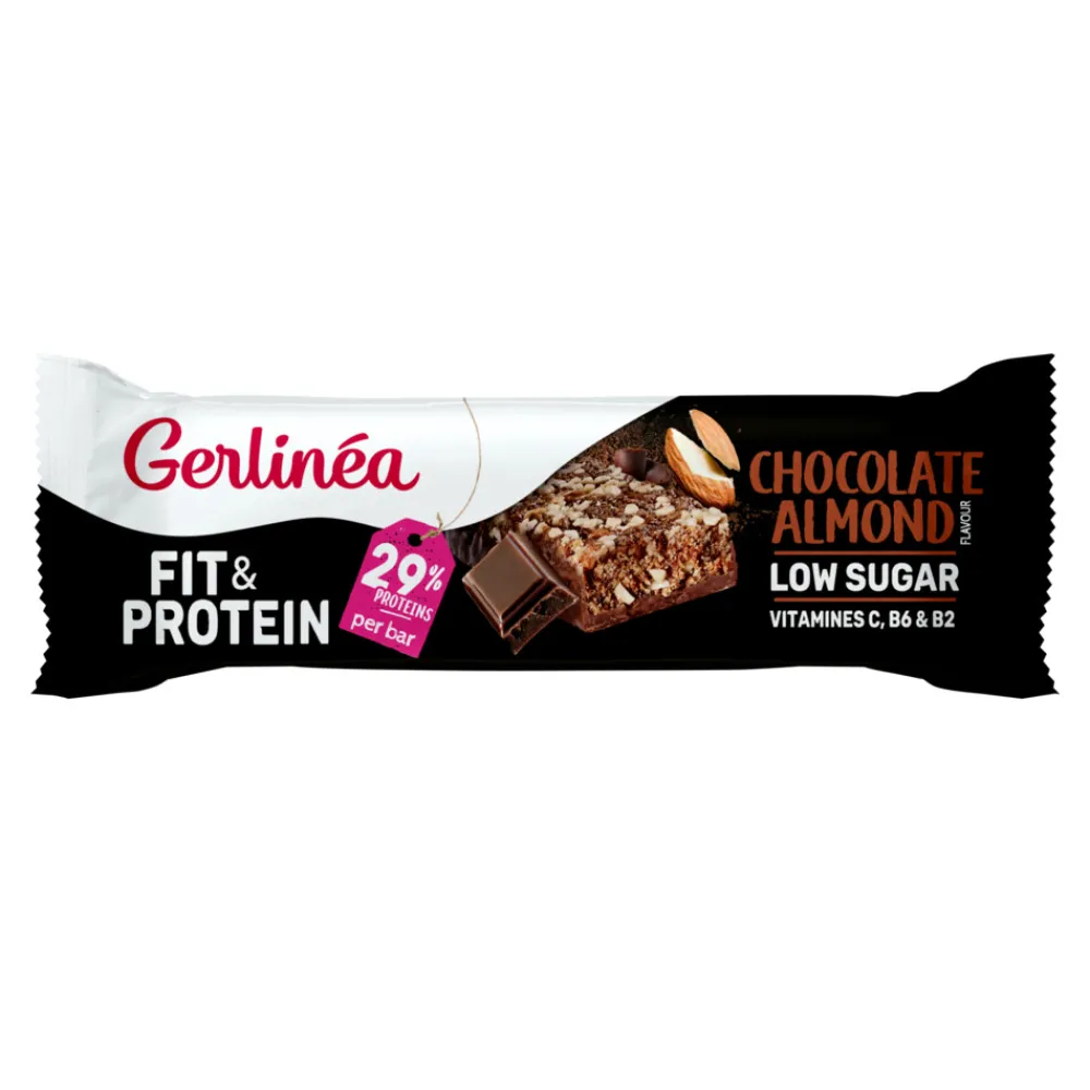 16x Fit & Protein Reep Chocolate Almond 45 gr^Gerlinea Outlet