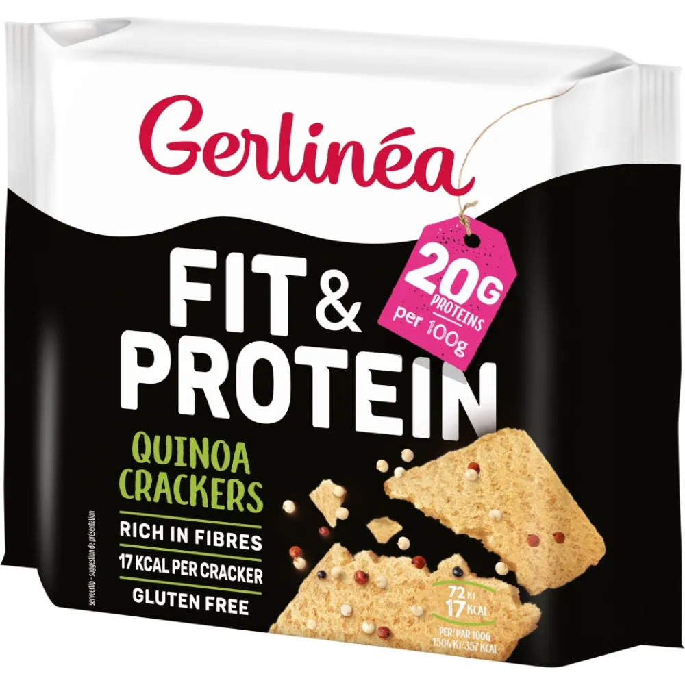 Brood & Crackers|Maaltijdvervangers<Gerlinea 3x Quinoa Crackers 100 gr