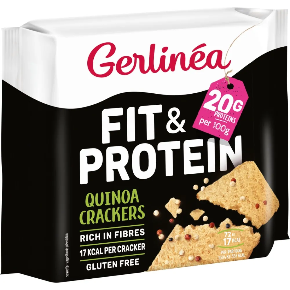 Brood & Crackers|Maaltijdvervangers<Gerlinea 3x Quinoa Crackers 100 gr