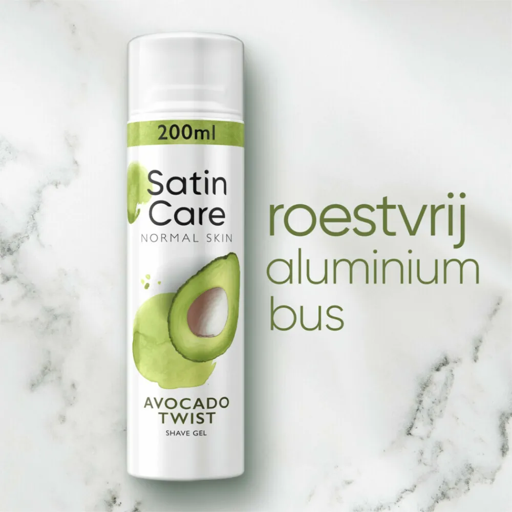 Online 6x Scheergel Satin Care Avocado Twist 200 ml Heren Scheren & Ontharen