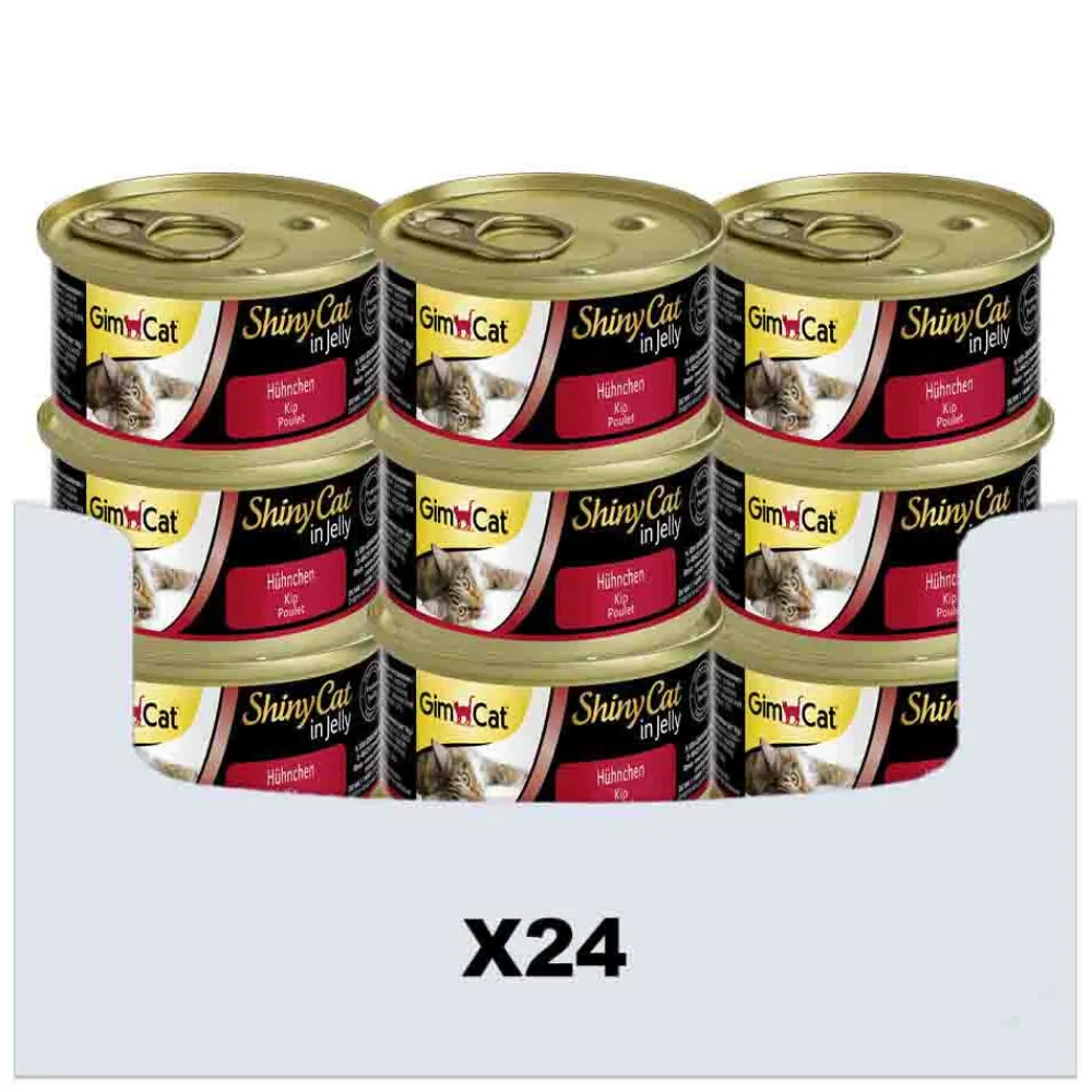 24x ShinyCat in Jelly Kip 70 gr^GimCat Hot