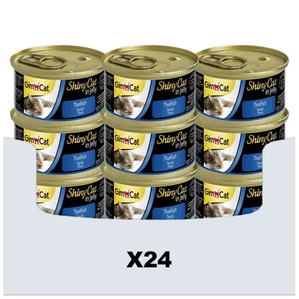 Outlet 24x ShinyCat in Jelly Tonijn 70 gr Kattenvoer