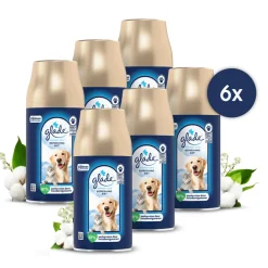 Luchtverfrisser<Glade 6x Automatic Spray Navulling Refreshing Air tegen Huisdierengeurtjes 269 ml