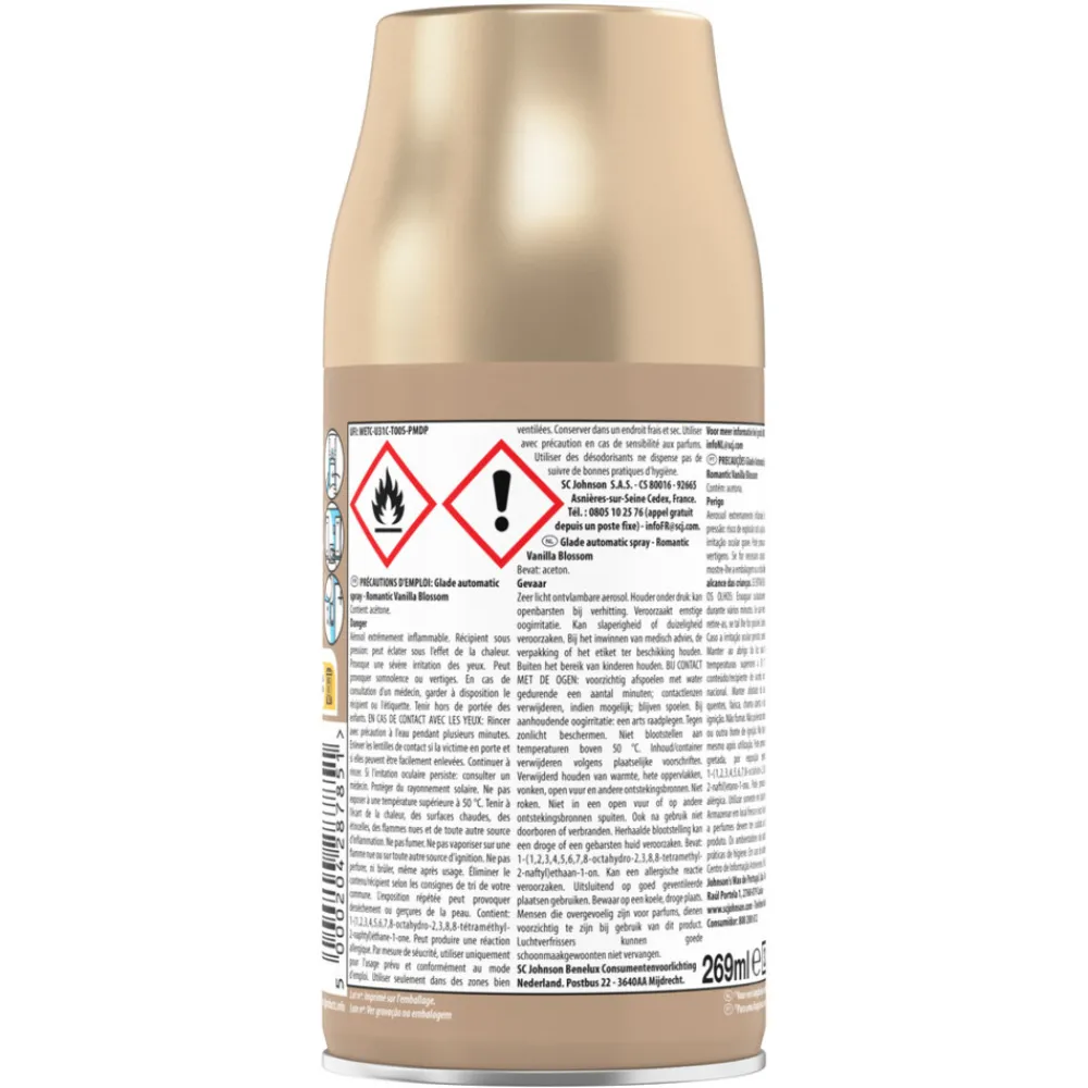 Sale 6x Automatic Spray Romantic Vanilla Blossom 269 ml Luchtverfrisser