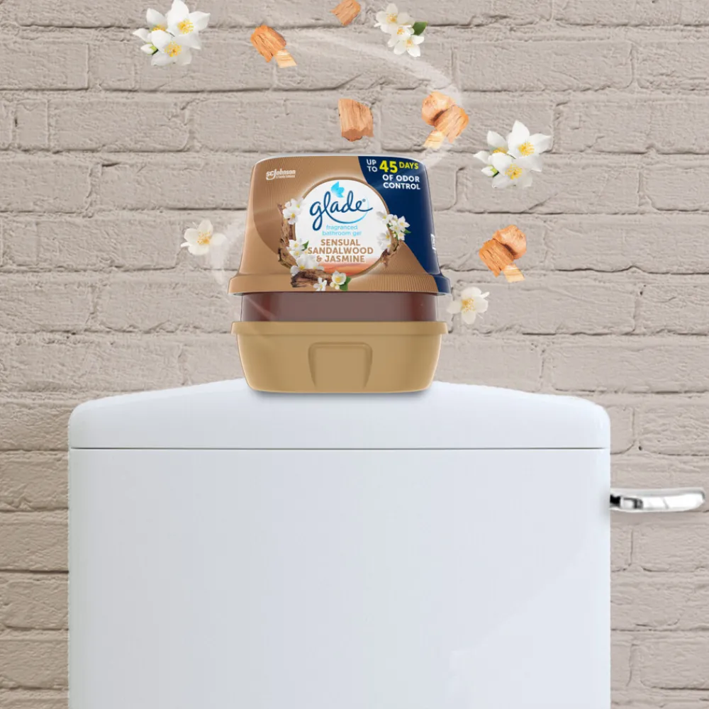 Luchtverfrisser<Glade 8x Luchtverfrisser Gel Sandalwood & Jasmine 180 gr