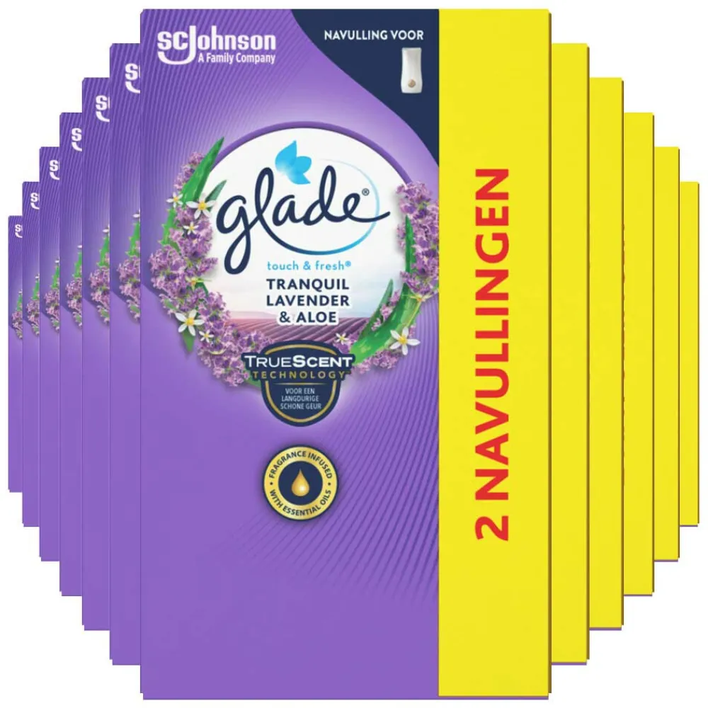 Best 12x Touch & Fresh Tranquil Lavender & Aloe 2 x 10 ml Luchtverfrisser