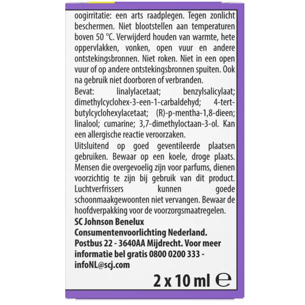 Best 12x Touch & Fresh Tranquil Lavender & Aloe 2 x 10 ml Luchtverfrisser