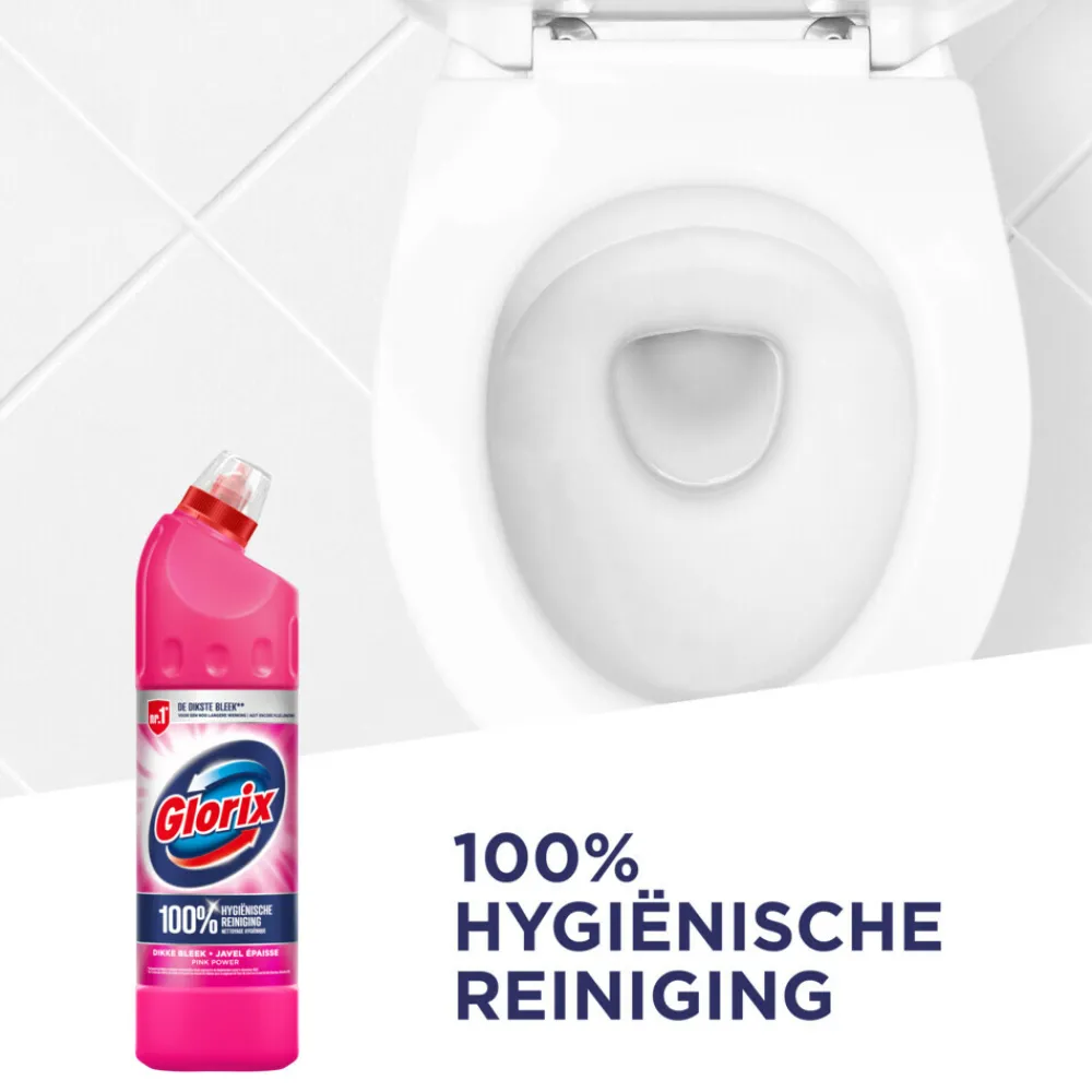 Toiletartikelen|Badkamerartikelen<Glorix 15x Bleek Pink Power 750 ml