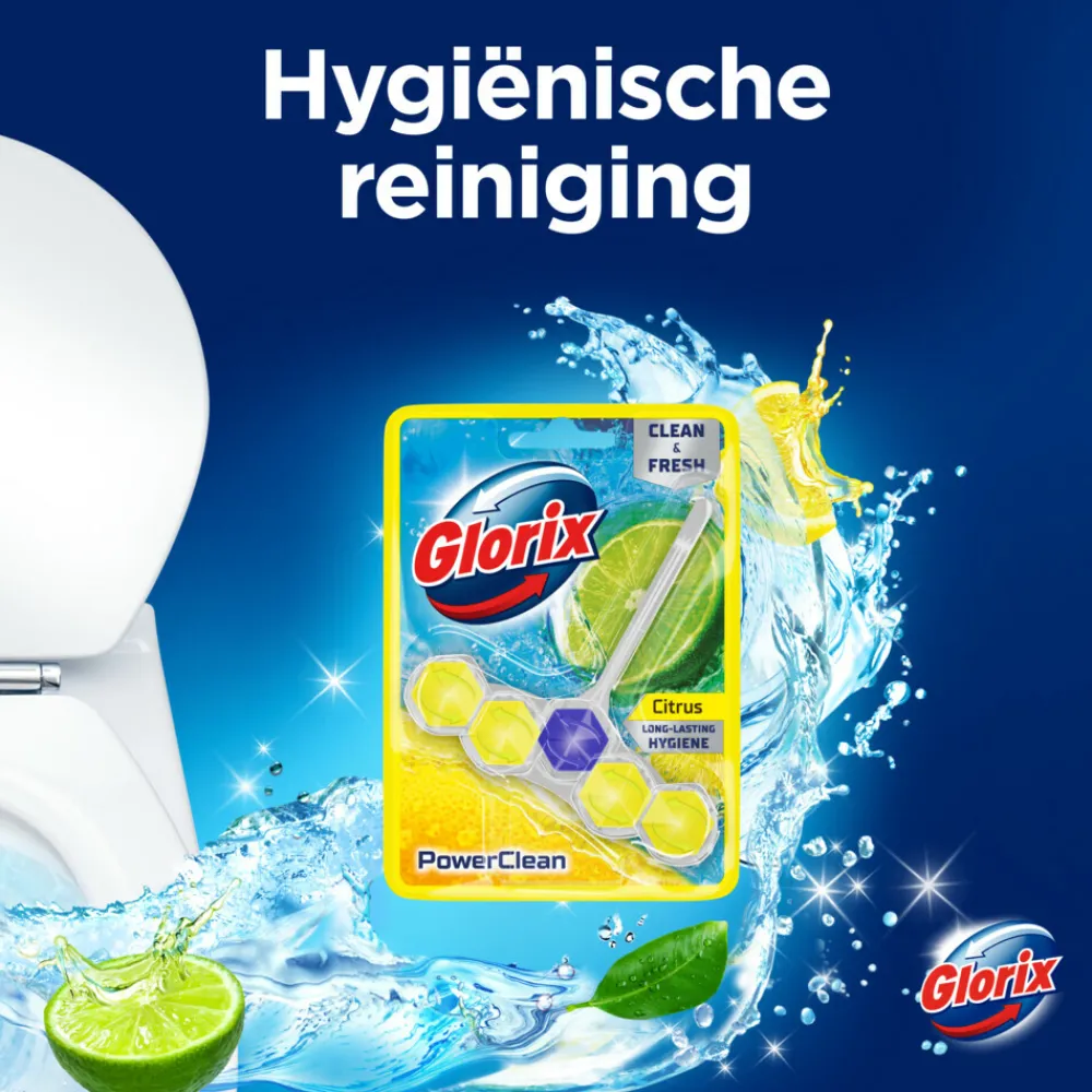 9x Toiletblok Power Clean Citroen^Glorix