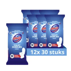Sale 12x Toiletdoekjes Ocean 30 stuks Schoonmaakdoekjes
