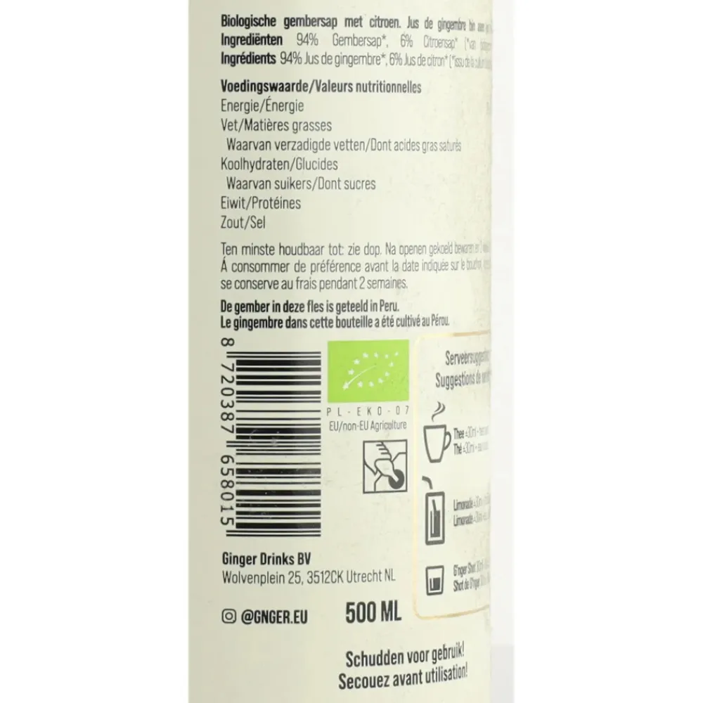 3x G'nger Puur Gembersap 500 ml^Gnger Best