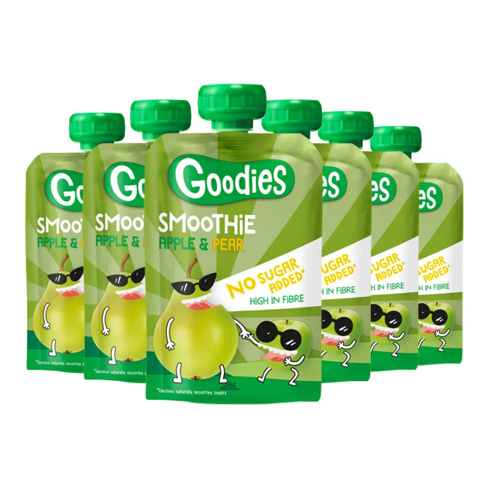 Baby & Peutervoeding<Goodies 6x Knijpfruit Smoothie Appel & Peer 100 gr