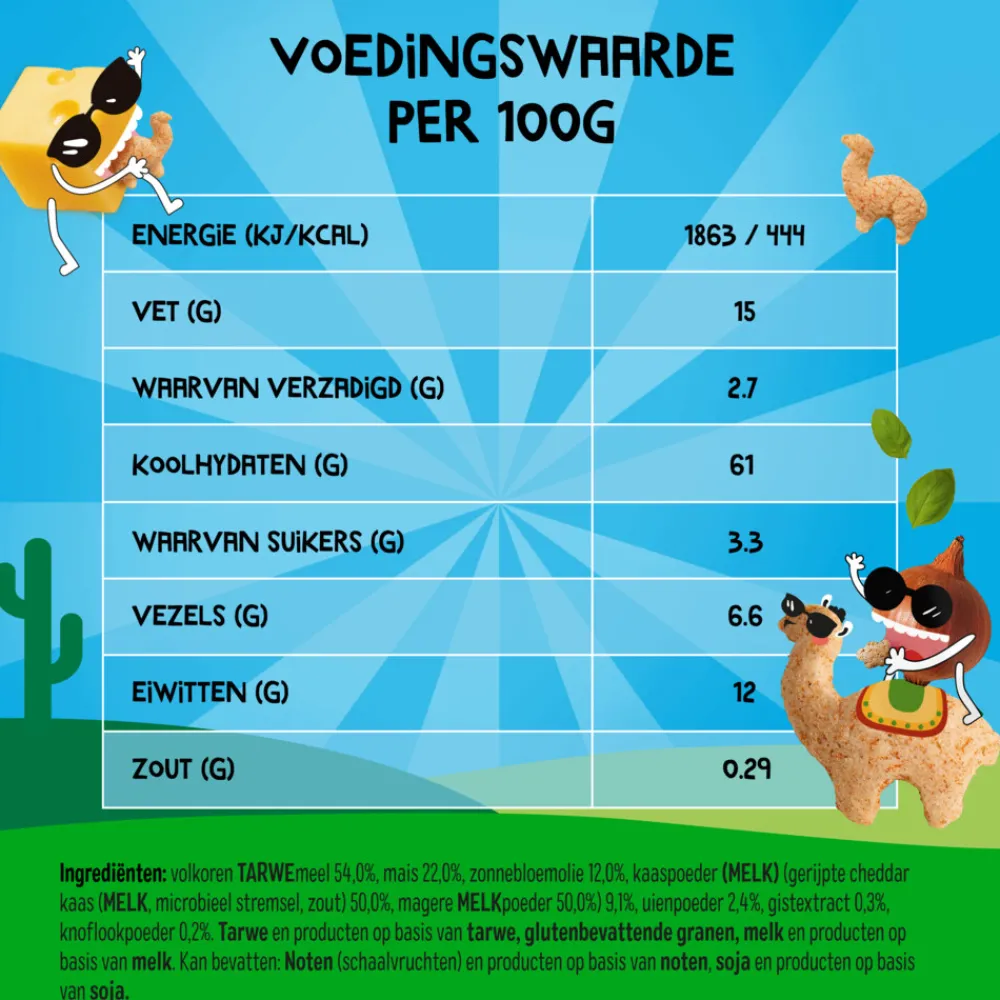 Baby & Peutervoeding<Goodies 9x Snack Llama Puffs Cheese & Onion 30 gr