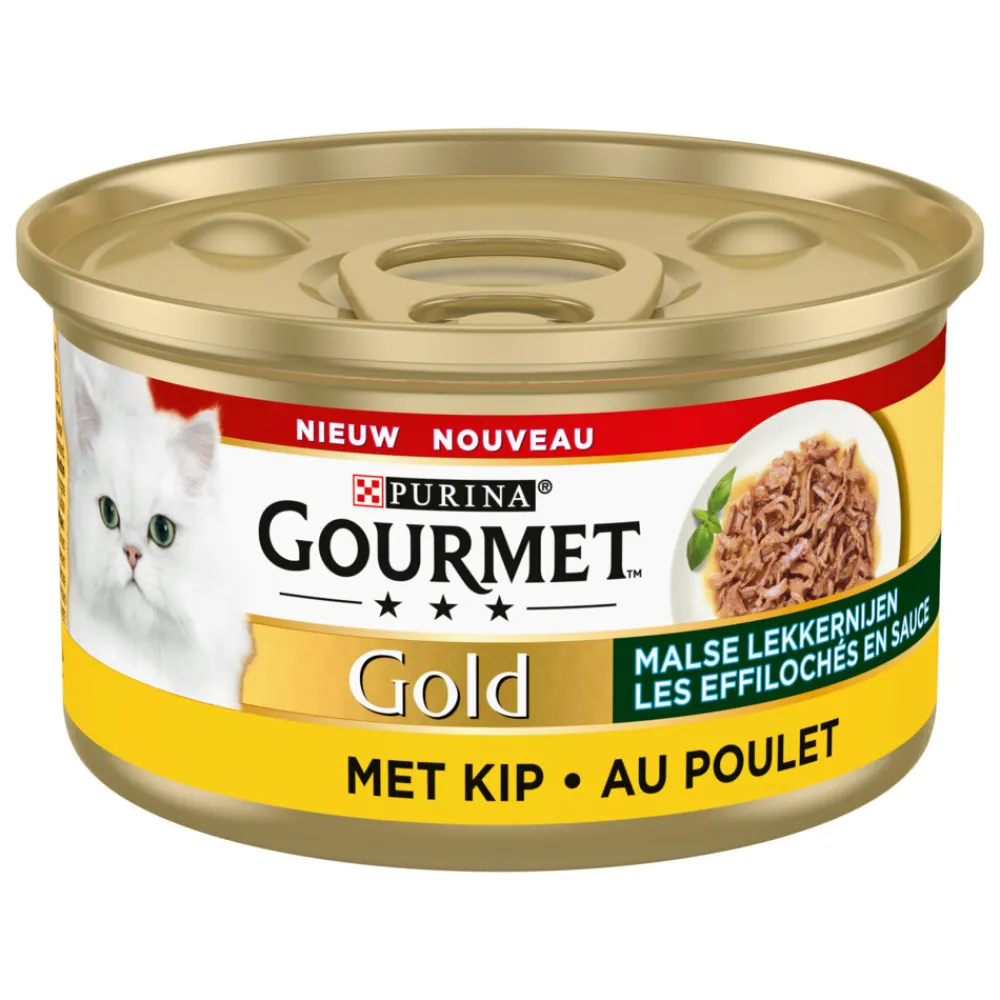 24x Gold Blik Malse Lekkernijen Kip 85 gr^Gourmet Clearance