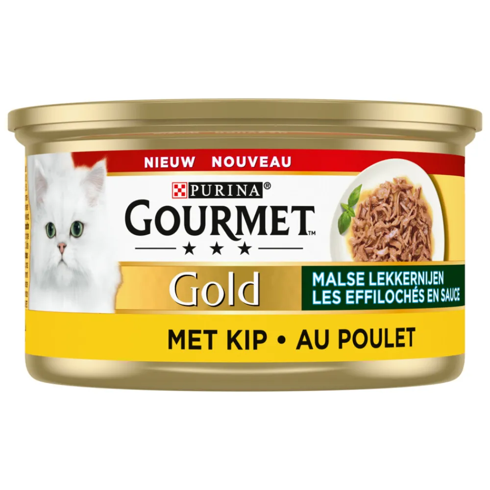 24x Gold Blik Malse Lekkernijen Kip 85 gr^Gourmet Clearance