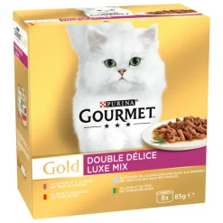 Kattenvoer<Gourmet 6x Gold Luxe Mix 8 x 85 gr