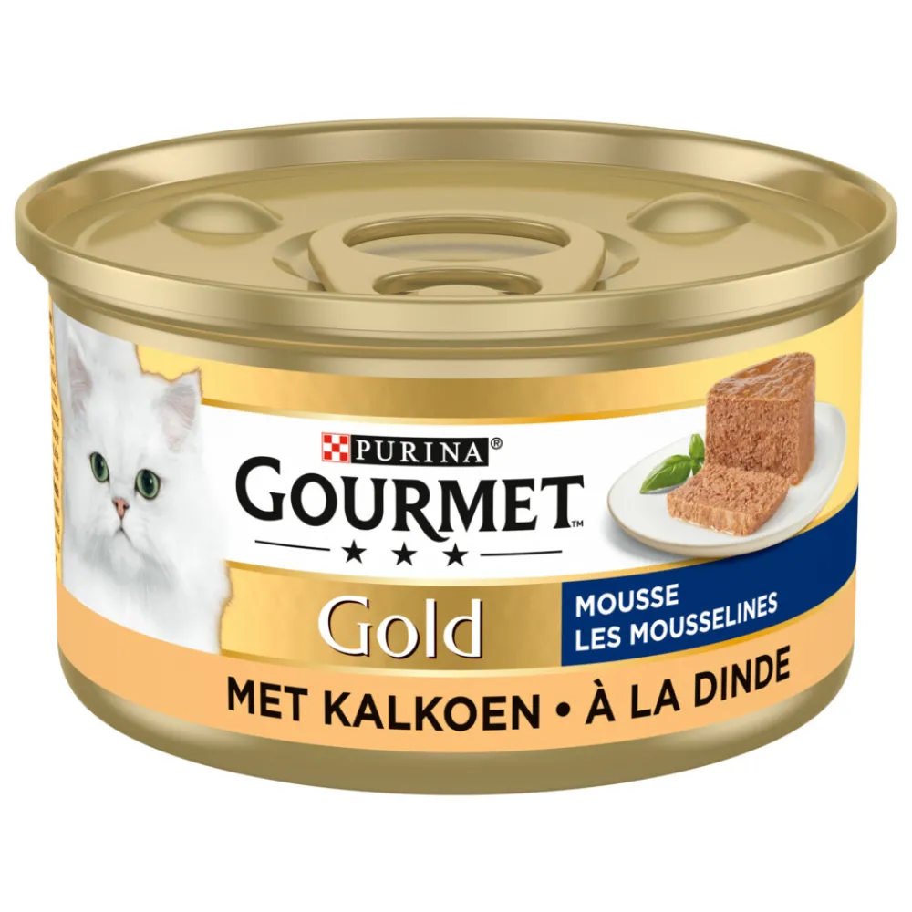 24x Gold Mousse Kalkoen 85 gr^Gourmet Hot