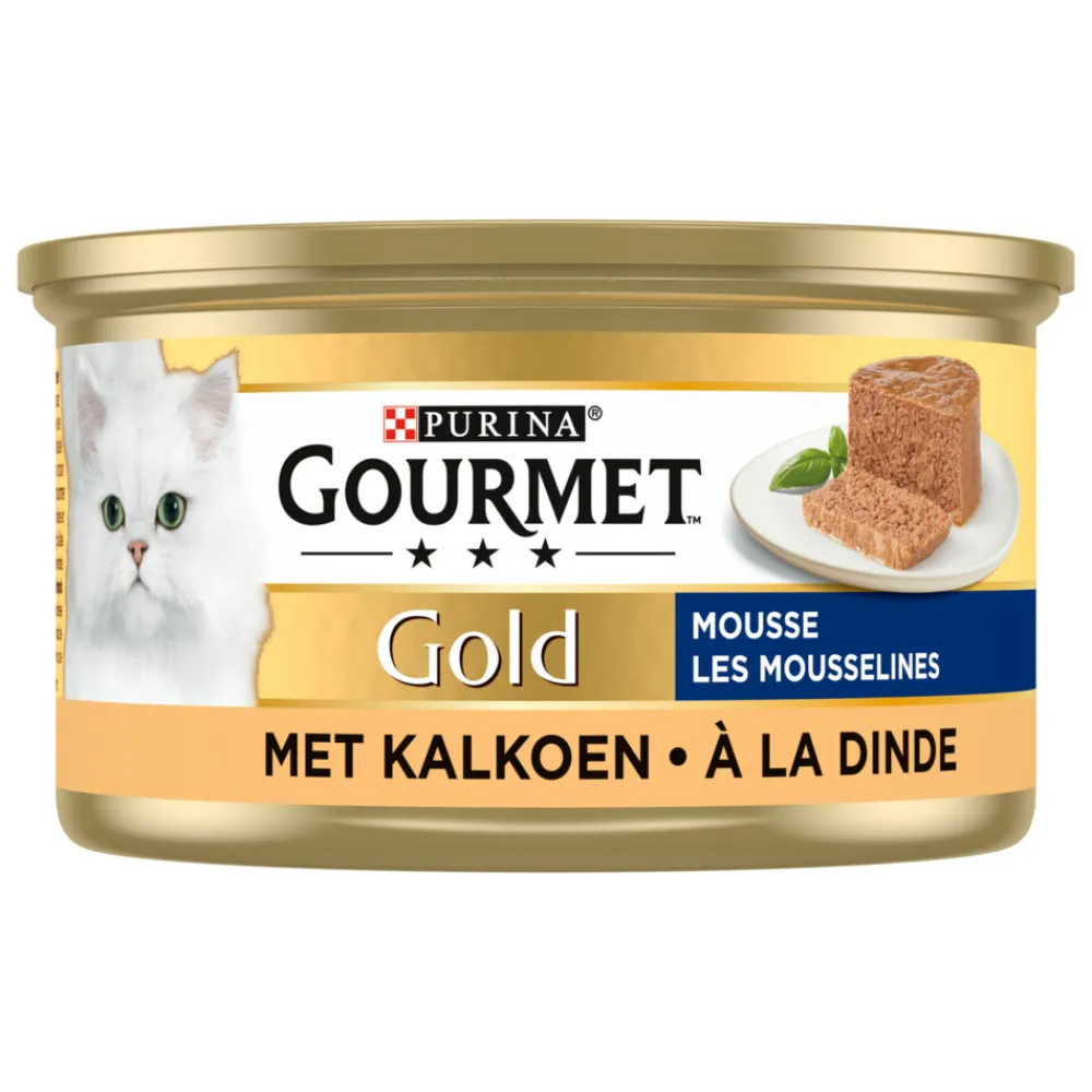 24x Gold Mousse Kalkoen 85 gr^Gourmet Hot