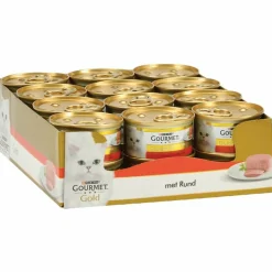 Kattenvoer<Gourmet 24x Gold Mousse Rund 85 gr
