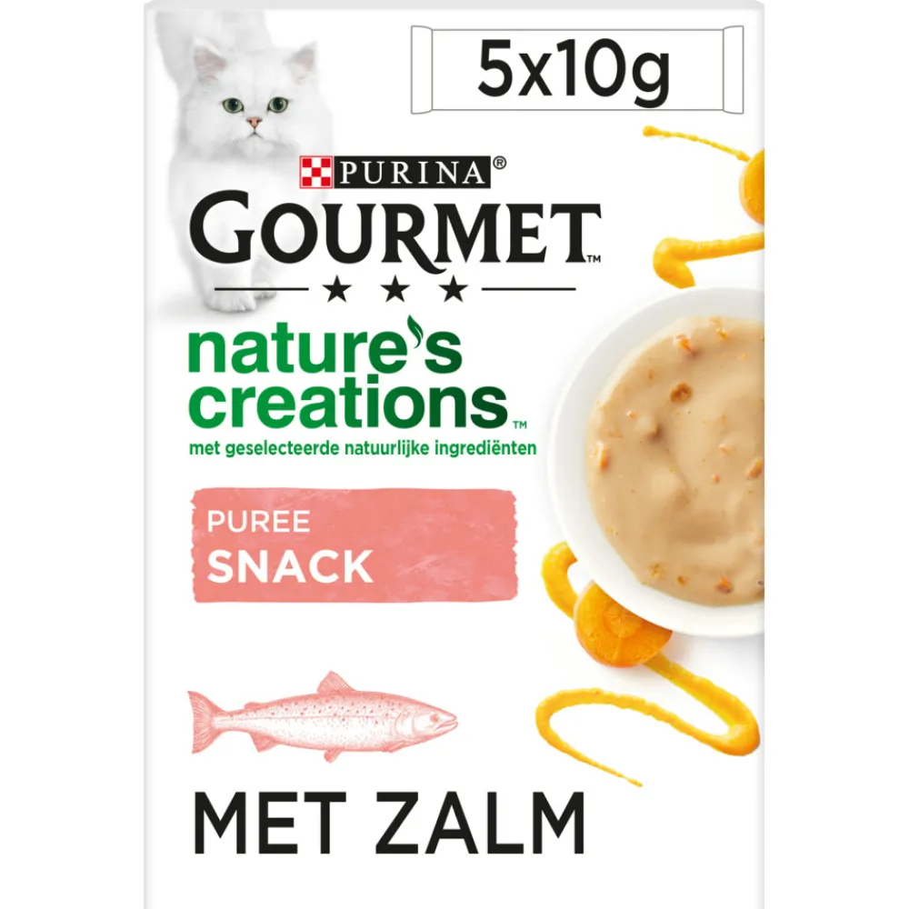 11x Nature's Creations Puree Zalm Wortel 5 x 10 gr^Gourmet