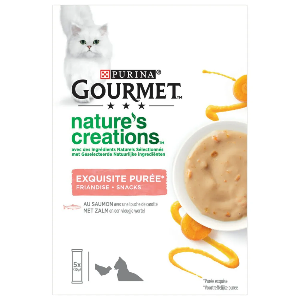 11x Nature's Creations Puree Zalm Wortel 5 x 10 gr^Gourmet