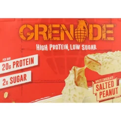 Hot 6x Protein Bars White Chocolate Salted Peanut 12 x 60 gr Sportvoeding & Drank|Snacks & Tussendoortjes