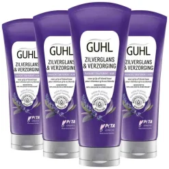 4x Zilverglans & Verzorging Anti-Geel Haarmasker 200 ml^Guhl Best
