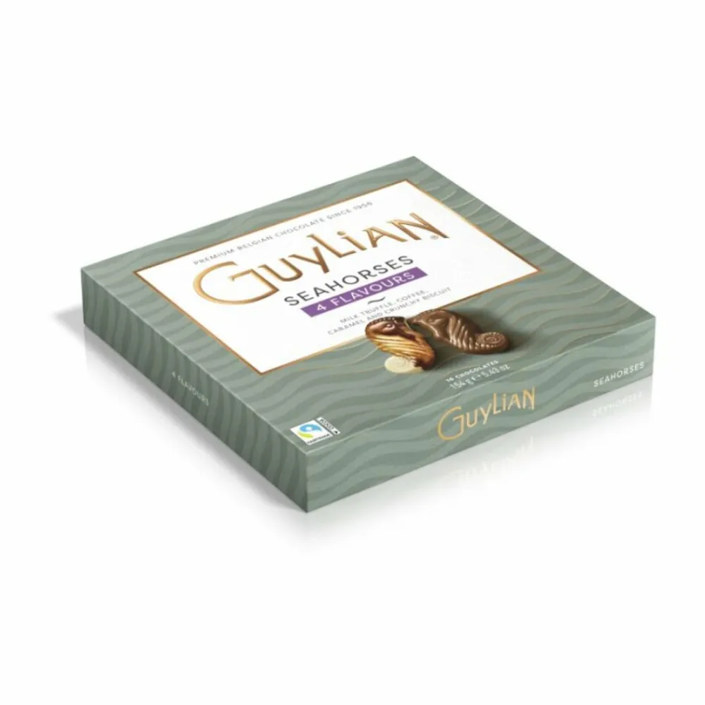 Chocolade<Guylian 3x Chocolade Zeepaardjes Mix 154 gr