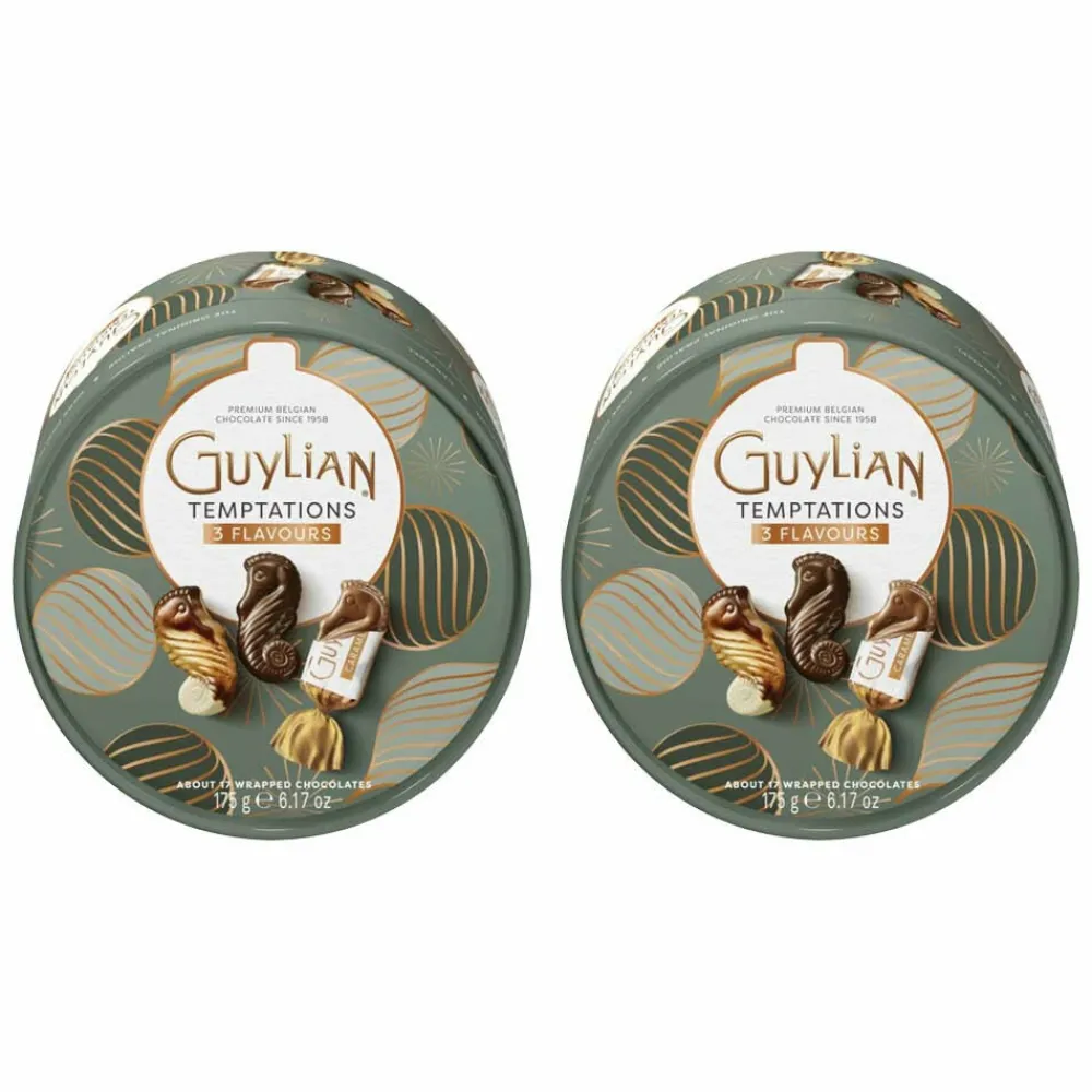Chocolade<Guylian 2x Temptations Mix Jewel Box 175 gr
