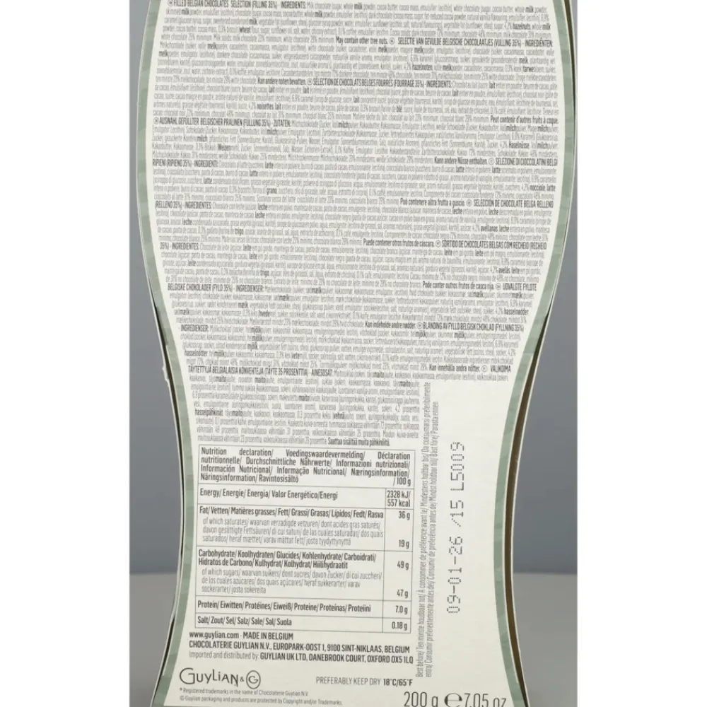 Chocolade<Guylian 2x Temptations Mix Curved Pack 200 gr