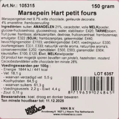 Chocolade<Hamlet 6x Marsepijn Petit Four + Hartje 6 stuks