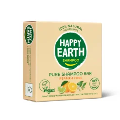 6x 100% Natuurlijke Shampoo Bar Repair & Care 70 gr^Happy Earth Best