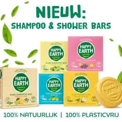 Bad & Douche<Happy Earth 6x 100% Natuurlijke Shower Bar Jasmine Ho Wood 90 gr